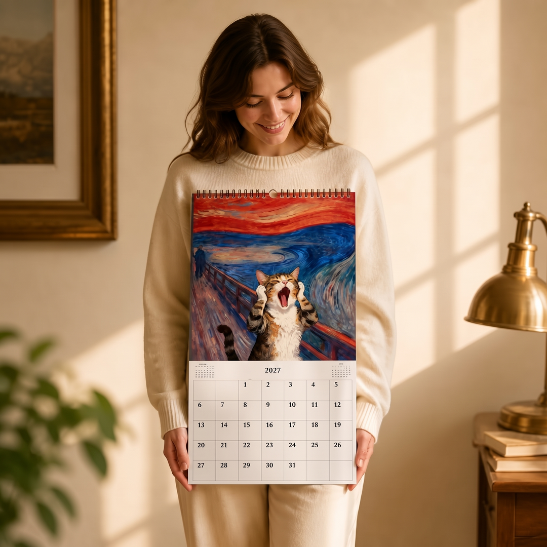 Purrfecto – 2027 Masterpiece Cat Wall Calendar
