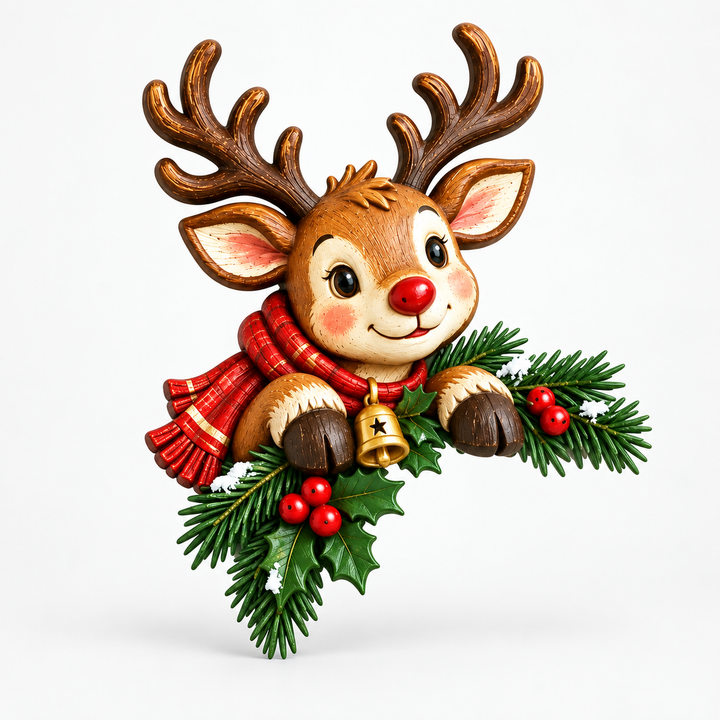 Peekaboo Noel – Dimensional Christmas Doorway Corner Decoration