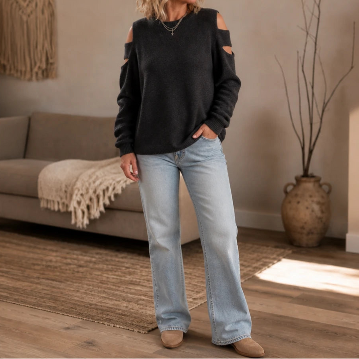 Overa – Double Cutout Knit Sweater
