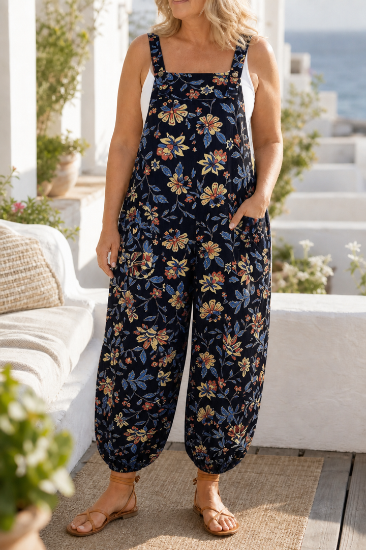 Wearbella – Patchwork Harem-Cut Camisole Jumpsuit