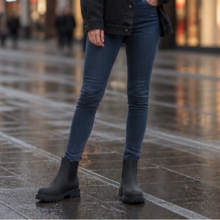 Traqora – Wide-Fit Stretch-Panel Chelsea Boots