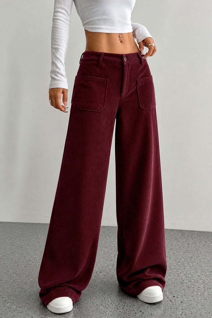 Wearbella – Wide-Leg Relaxed Pocket Trousers