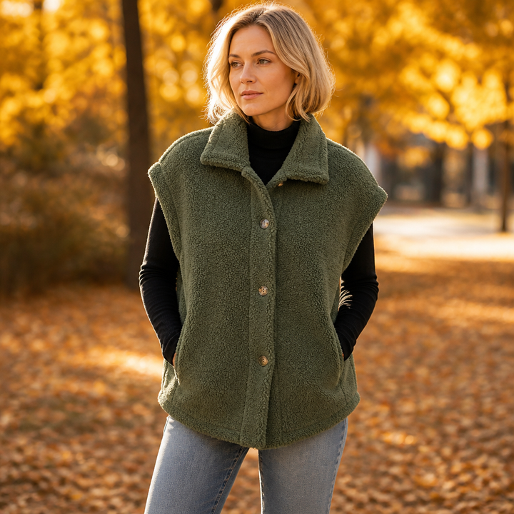 Hearth & Hush – Sherpa Fleece-Look Vest