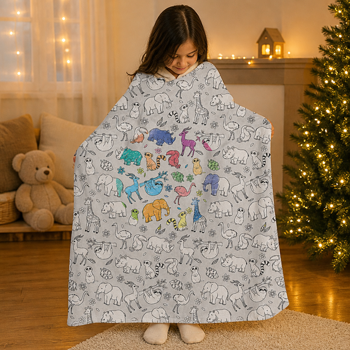 Blossomtabs – Color-Your-Own Kids Duvet Cover Set