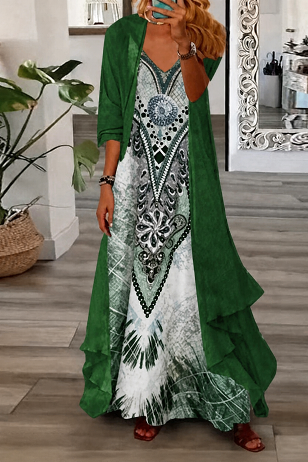 Wearbella – Two-Piece Maxi Dress And Cover-Up Set