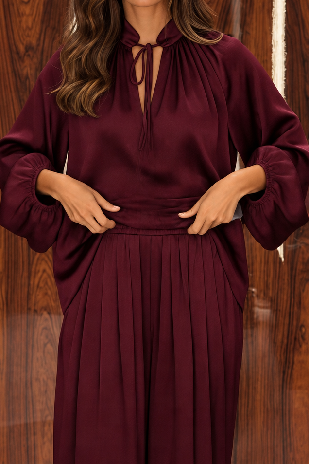 Softwear – Relaxed Fit Matching Top And Trouser Set