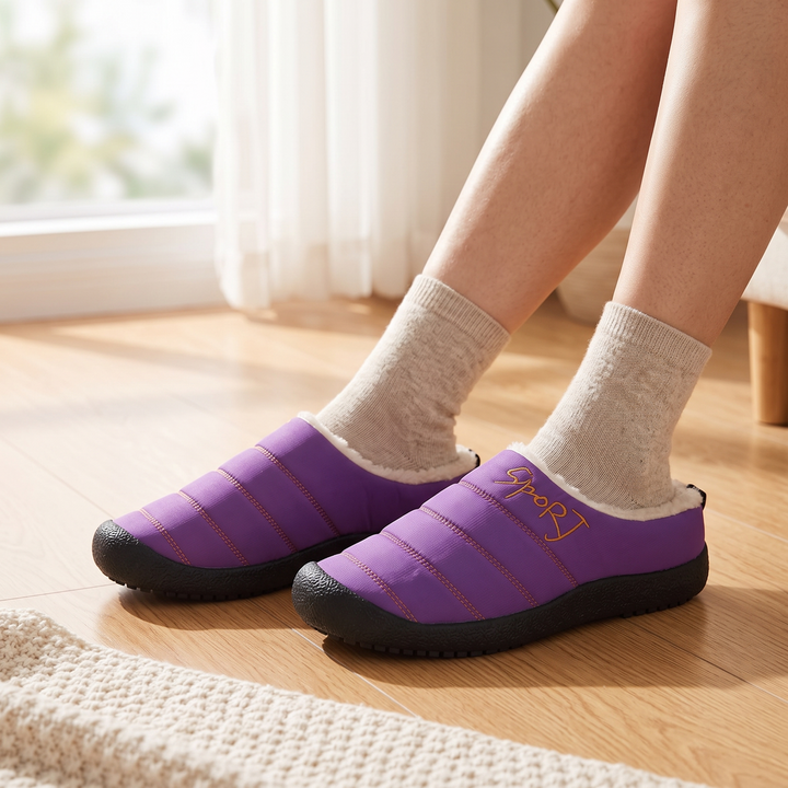 Winterelle – Fleece-Lined Look Winter Slip-On Shoes