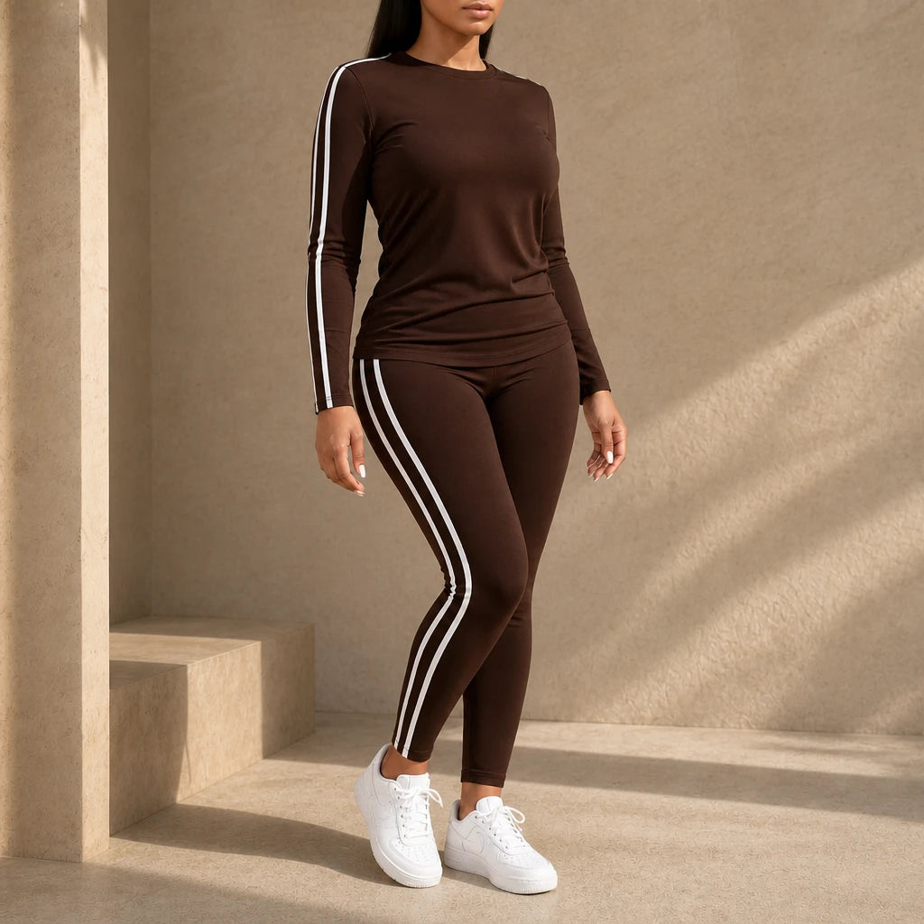 Wearbella – Long Sleeve Two-Piece Tracksuit Set