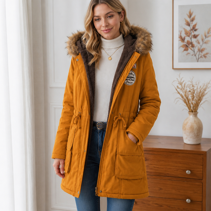 Velora – Fur-Hooded Lined Women’s Parka