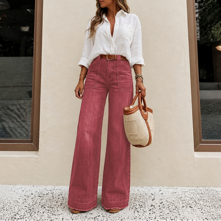 Wearlyn – High-Rise Stretch Wide-Leg Denim Jeans
