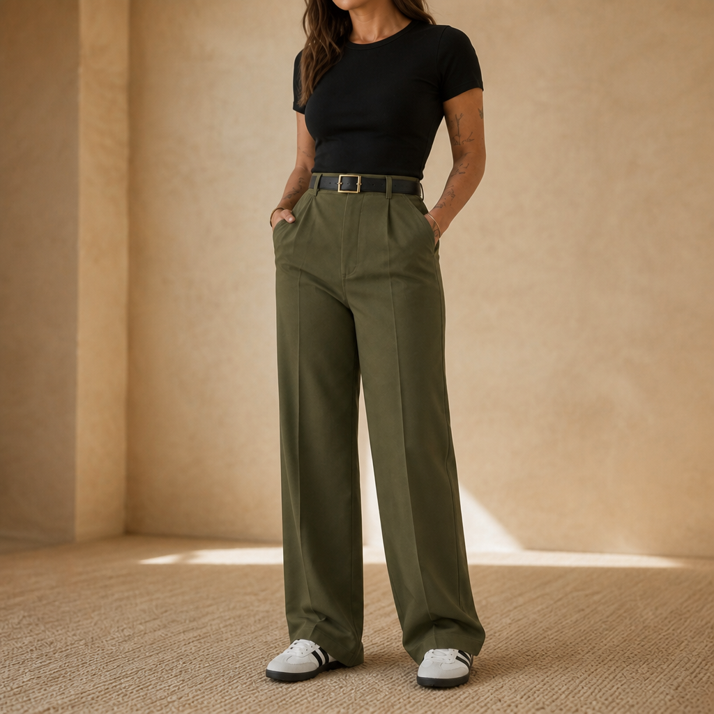 Wearbella – High-Waisted Wide-Leg Trousers