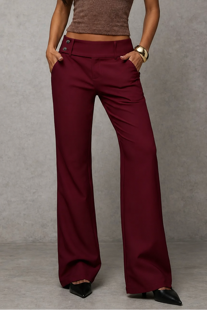 Nolamere – Wide-Leg High-Waisted Dress Trousers