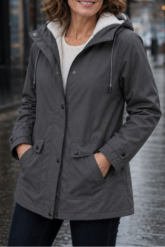 Windloft – Waterproof Plush-Lined Hooded Jacket