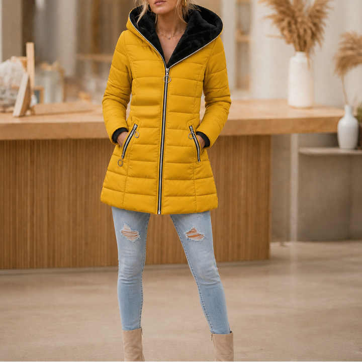 Cozelle – Quilted Hooded Insulated Puffer Coat