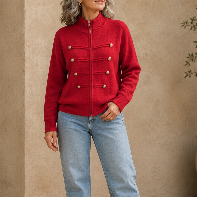 Zipelle – Two-Way Zip Sweater Jacket