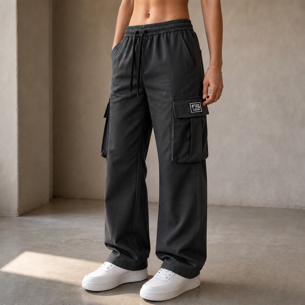 Easeway – Relaxed Straight-Leg Cargo Pants