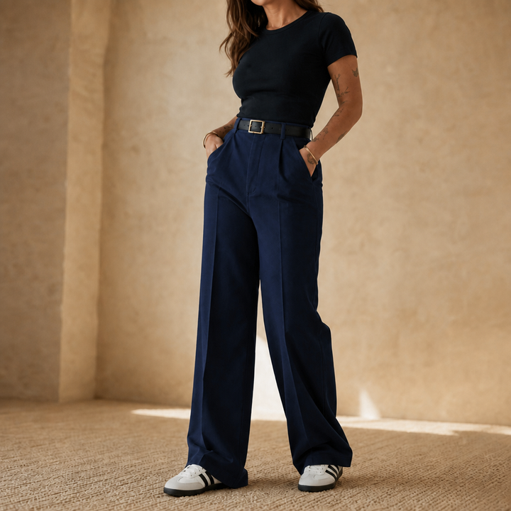 Wearbella – High-Waisted Wide-Leg Trousers