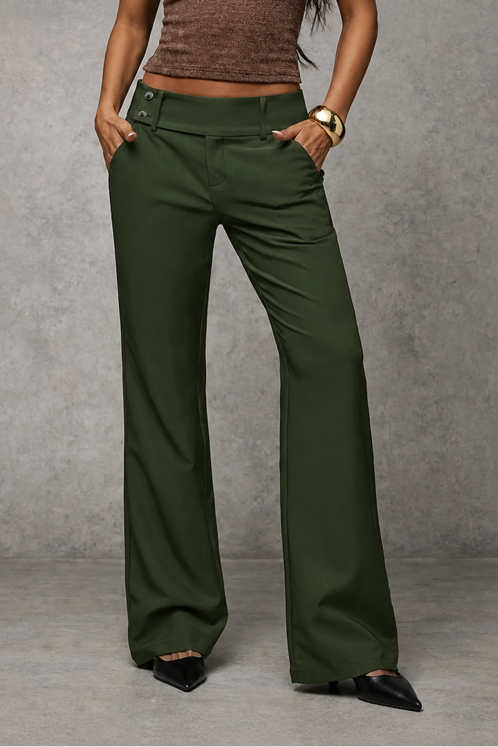 Nolamere – Wide-Leg High-Waisted Dress Trousers