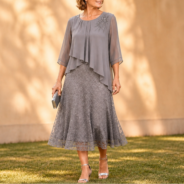 Elavine – Lace Overlay Dress That Moves With Grace, Not Against It
