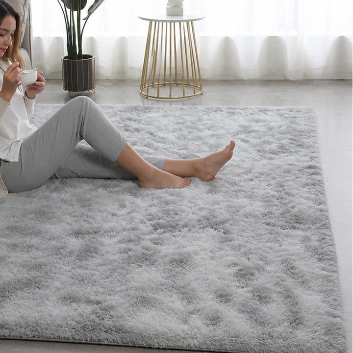Gradia – Gradient Plush Faux-Fur Area Rug