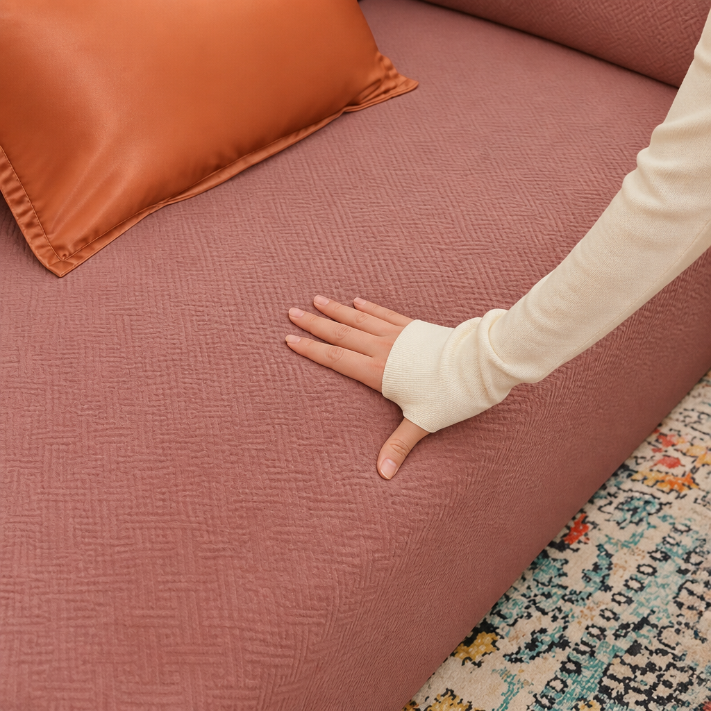Snugfit – Textured Jacquard Non-Slip Stretch Sofa Slipcover
