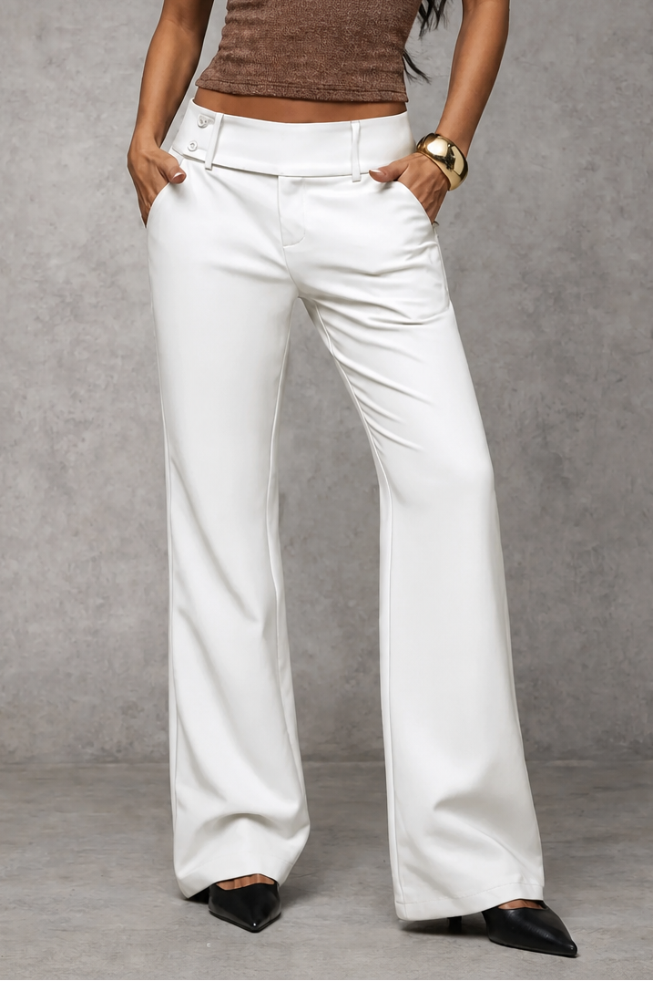 Nolamere – Wide-Leg High-Waisted Dress Trousers