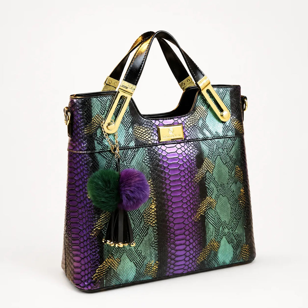 Vestralia – Iridescent Snakeskin Tote Bag
