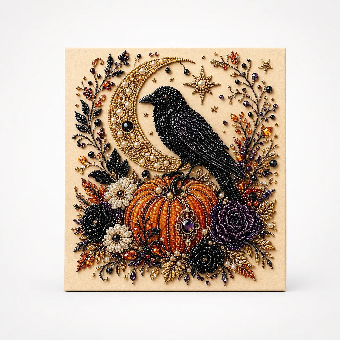 Beadory – Halloween Pearl Bead Craft Kit, Cozy Wall Art DIY