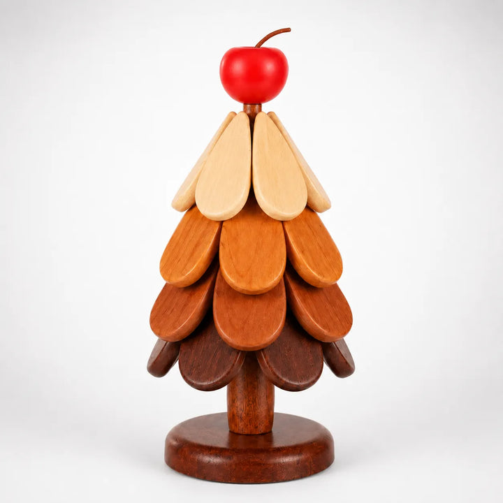 Pinecrest – Wooden Look Christmas Tree Trivet Set with Gravity
