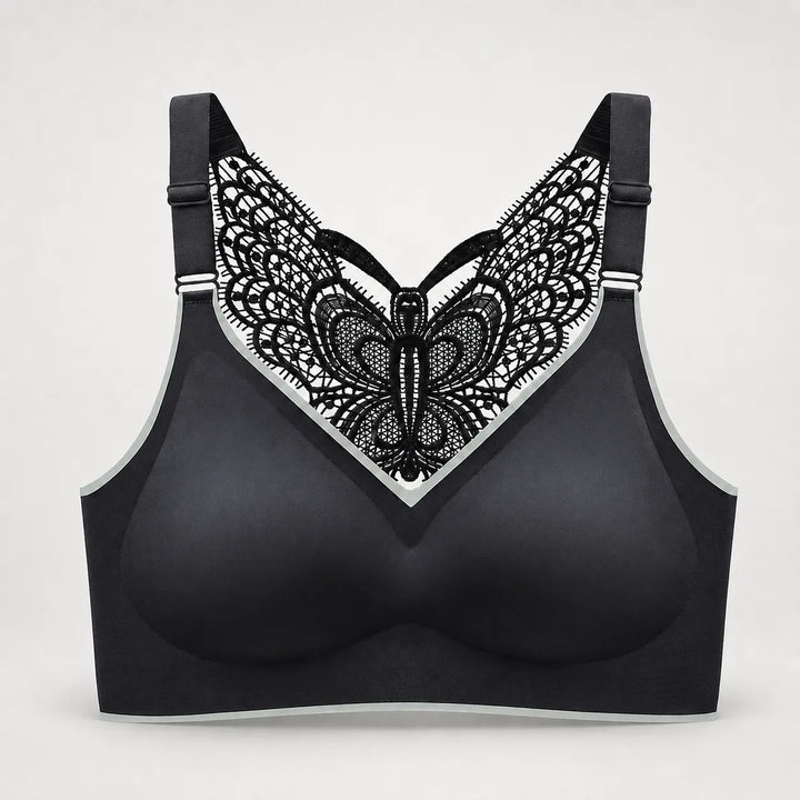 Solivia – Wireless Butterfly Back Bra with Seamless Ice Silk Look Cups