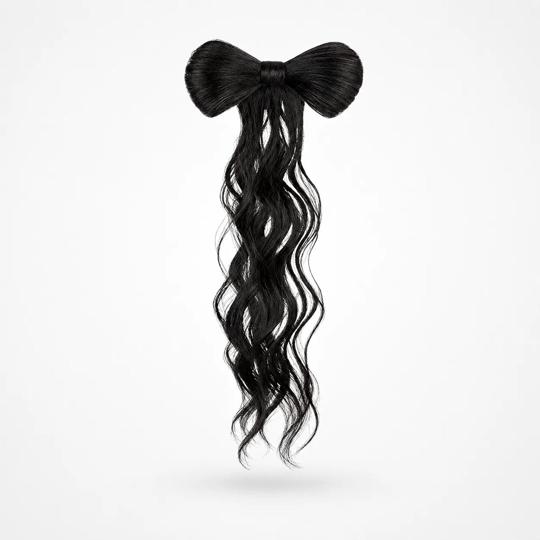 Lunavia – Bow Clip On Ponytail Hair Extension with Long Waves