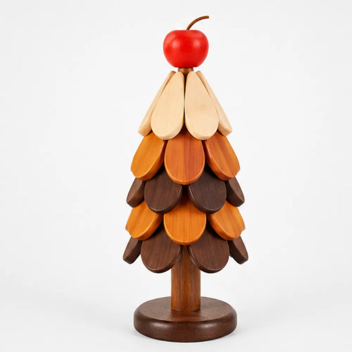 Pinecrest – Wooden Look Christmas Tree Trivet Set with Gravity