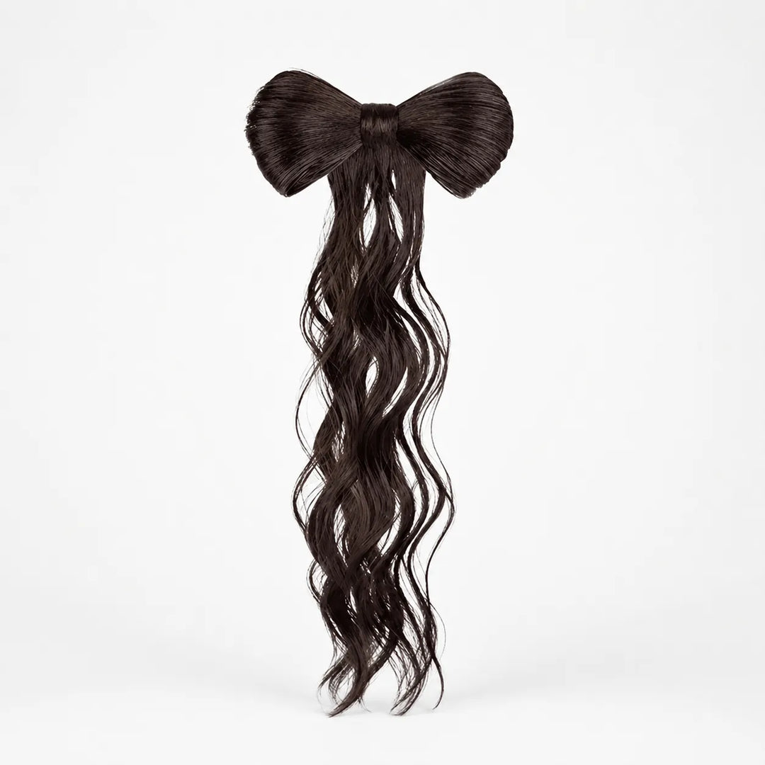 Lunavia – Bow Clip On Ponytail Hair Extension with Long Waves