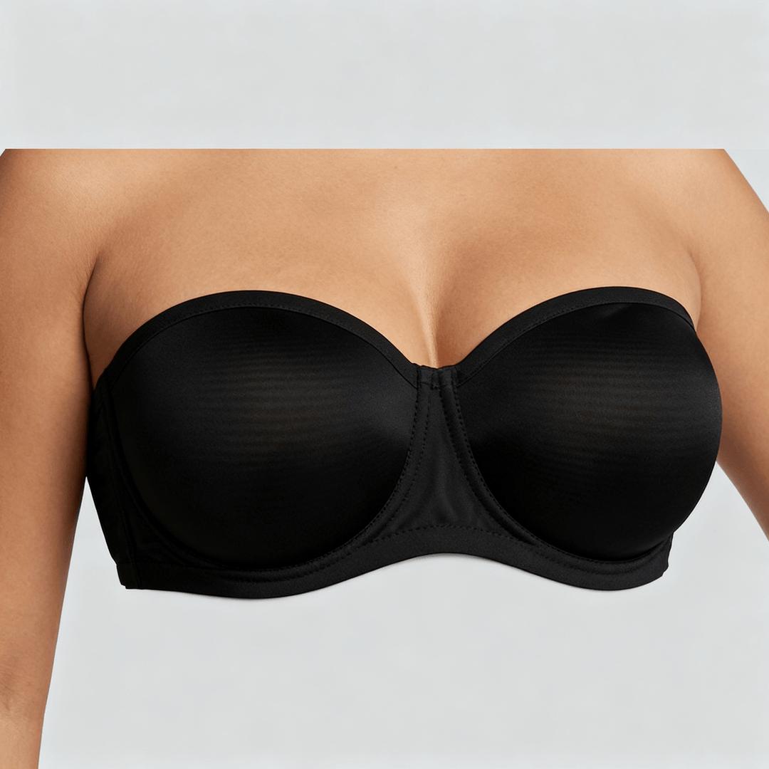 Velaire – Breathable Strapless Bra for Full Busts Black / 32B