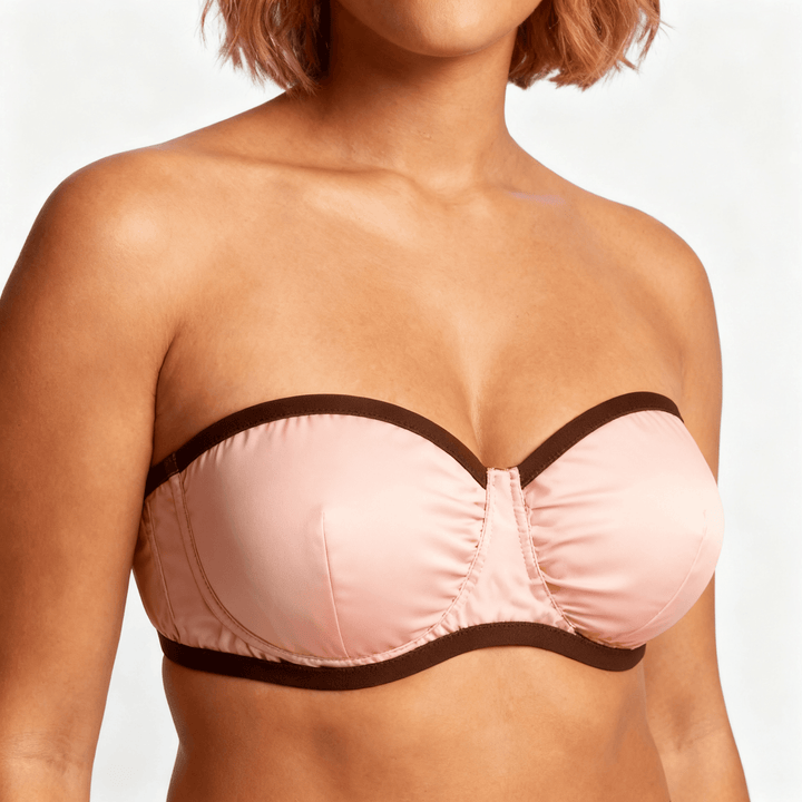 Velaire – Breathable Strapless Bra for Full Busts Pale Pink