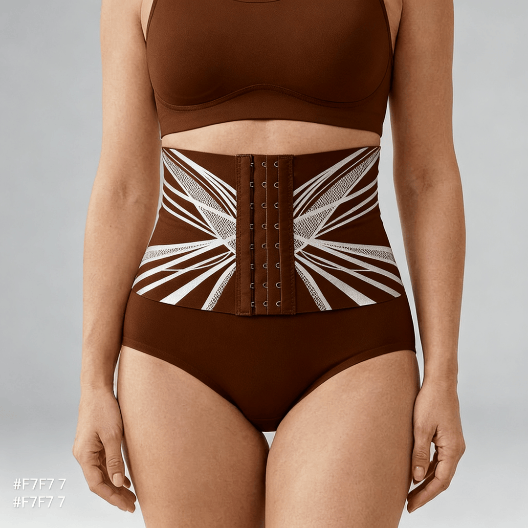 Veluna – Adjustable High Waist Tummy Control Panty Brown / M
