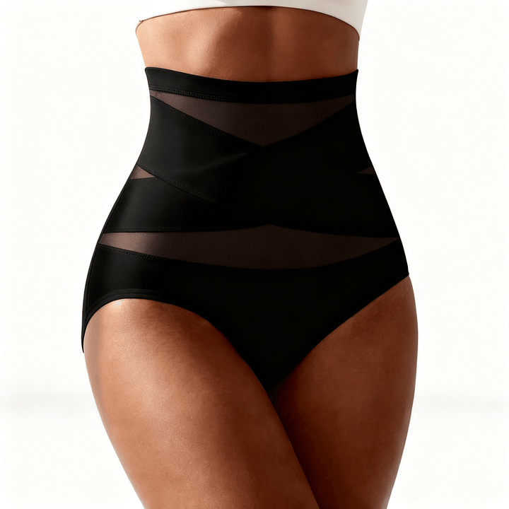 Veluna – High Waist Tummy Control Shaping Panties Black