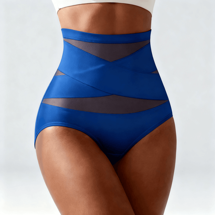 Veluna – High Waist Tummy Control Shaping Panties Blue