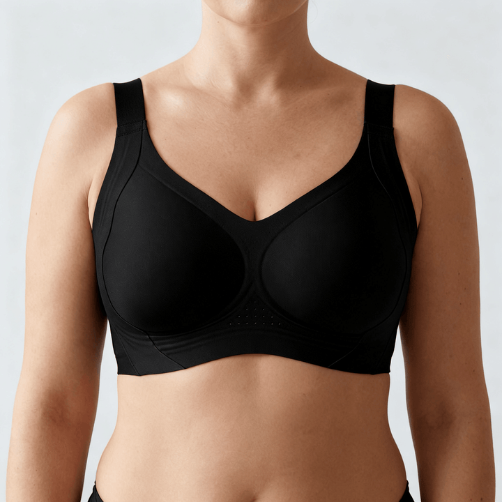 Veluna – Invisible Wide Band Wireless Support Bra Black / S