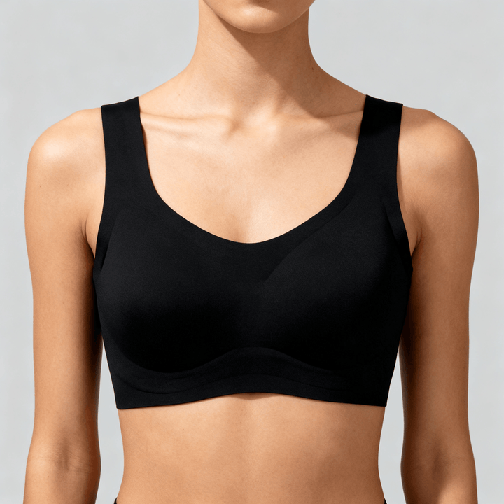 Veluna – Seamless Wireless Comfort Bra Black / M