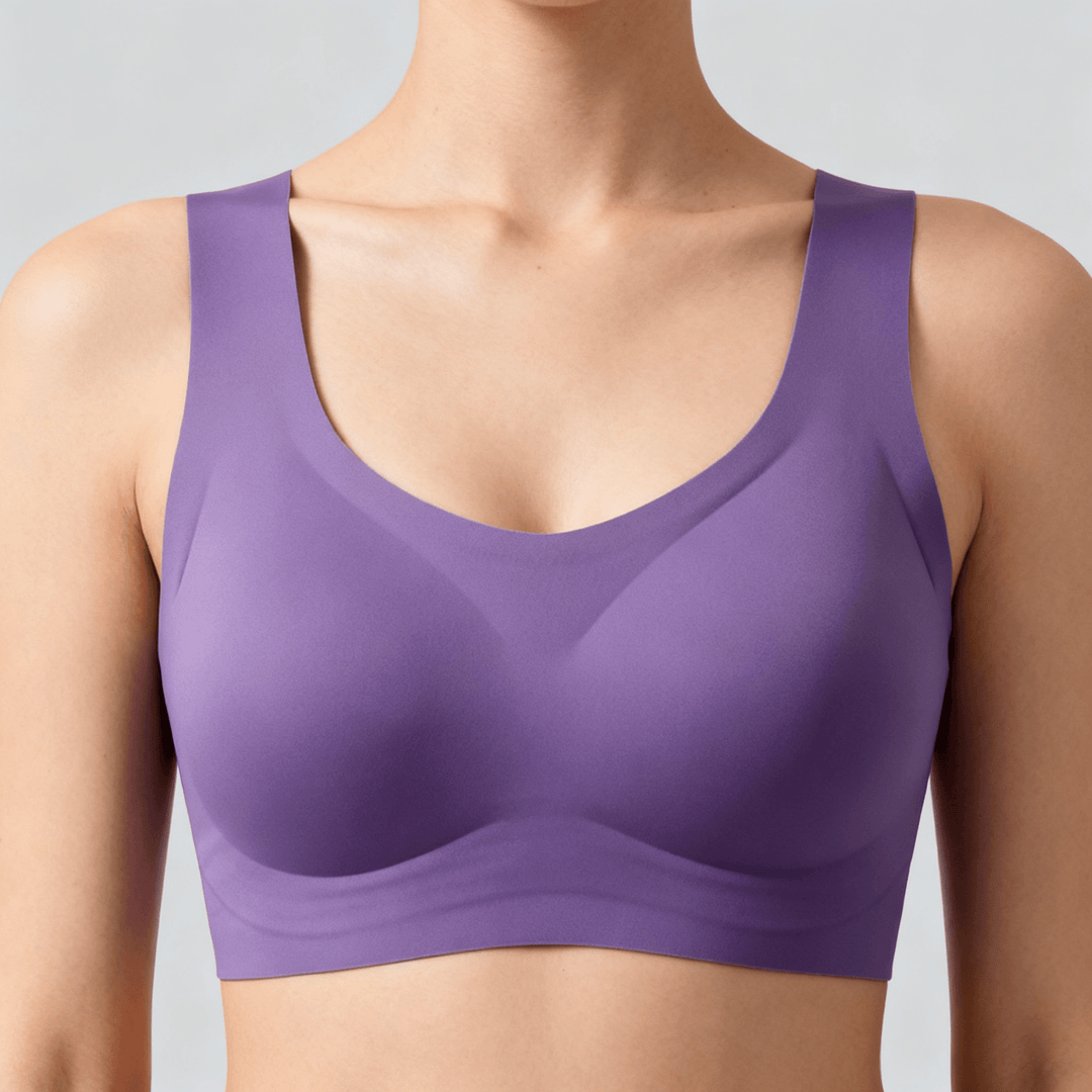 Veluna – Seamless Wireless Comfort Bra Purple / M