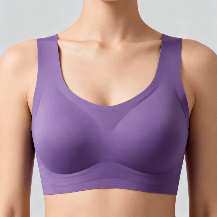 Veluna – Seamless Wireless Comfort Bra Purple / M