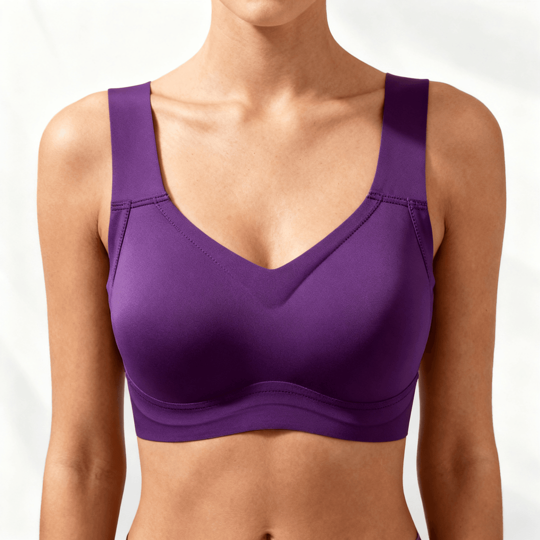 Veluna – Seamless Wireless Comfort Bra Purple