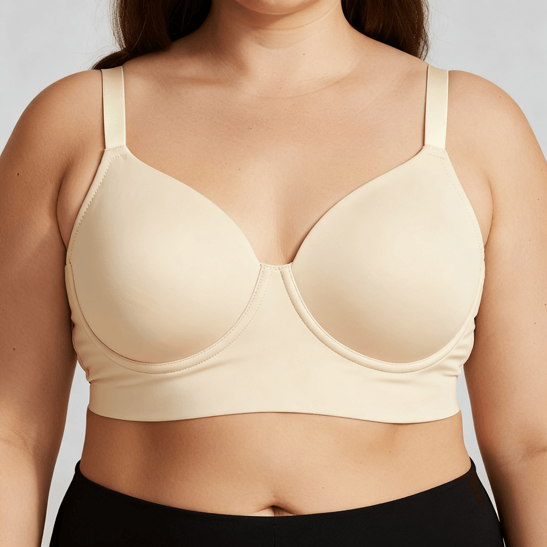 Veluna – Wide-Band Full-Bust Shaping Bra Beige / 32B – 32DDD