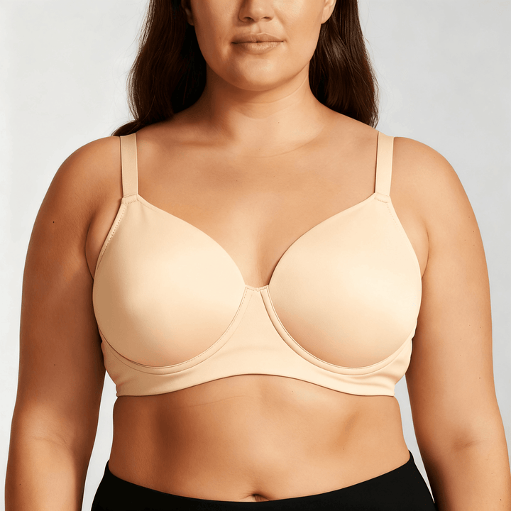 Veluna – Wide-Band Full-Bust Shaping Bra Beige