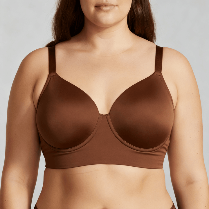 Veluna – Wide-Band Full-Bust Shaping Bra Cocoa Brown / 32B – 32DDD