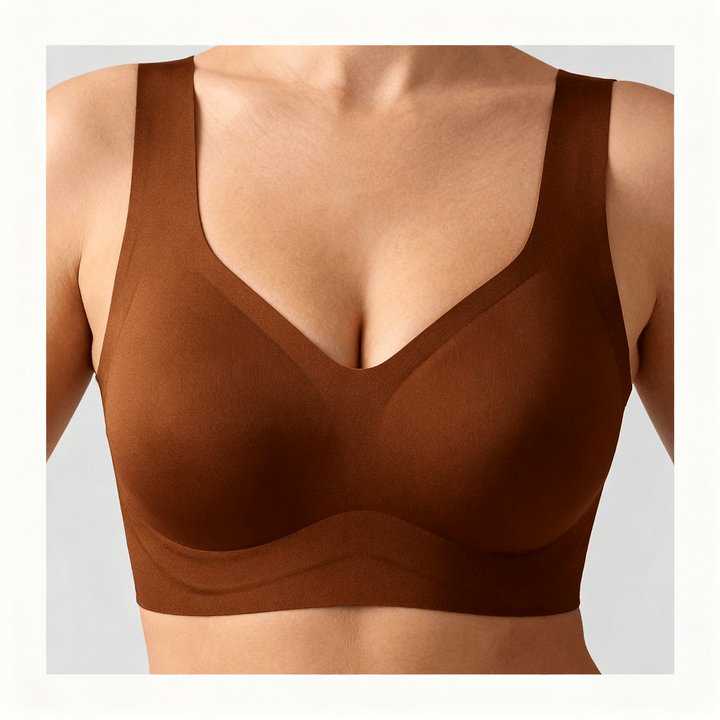 Veluna – Wire Free Lifting Jelly Bra Brown / M