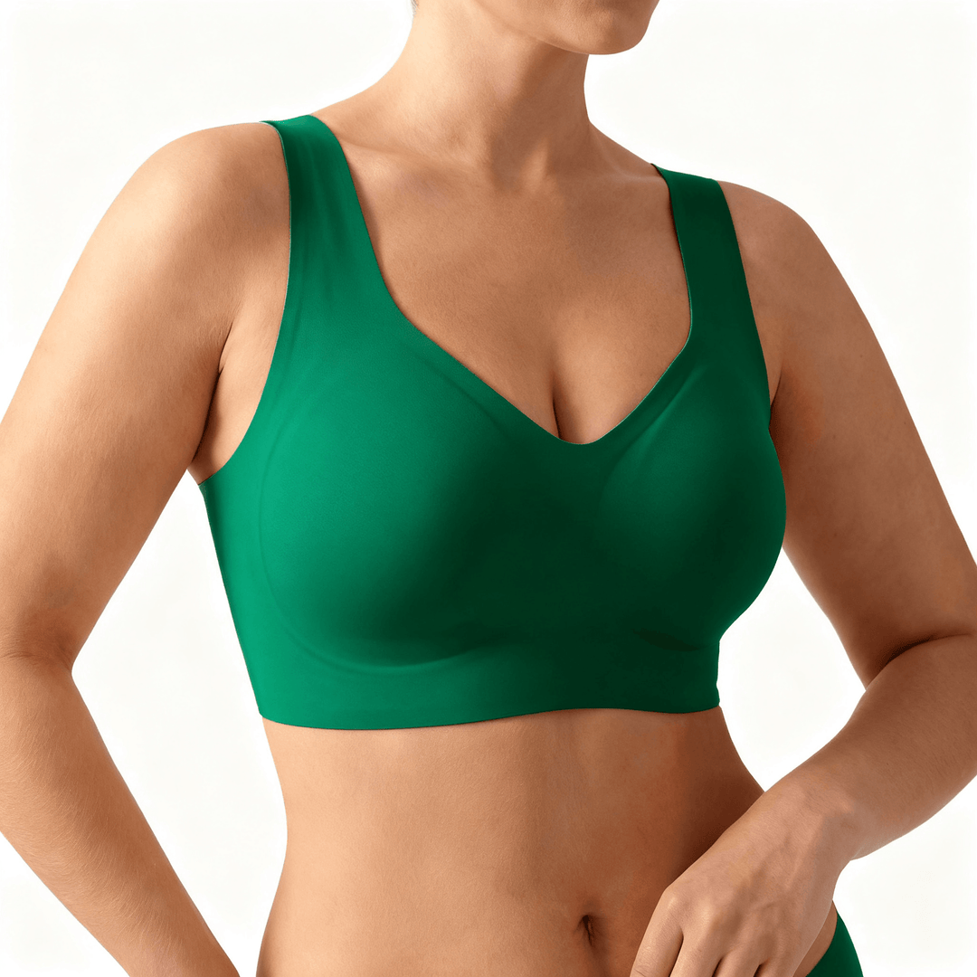 Veluna – Wire Free Lifting Jelly Bra Green