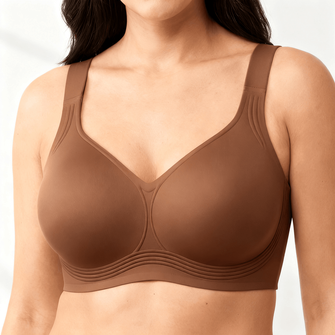 Veluna – Wireless Full Coverage Support Bra Mocha