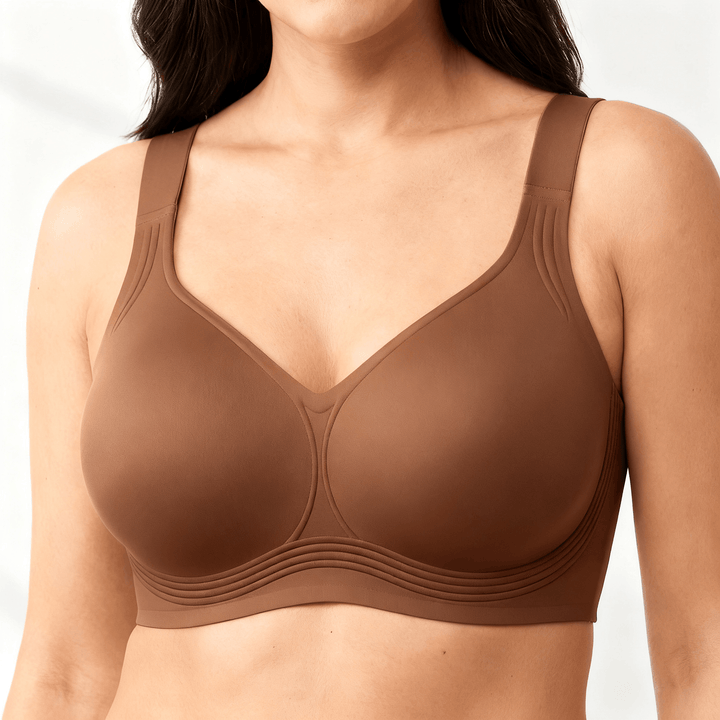 Veluna – Wireless Full Coverage Support Bra Mocha